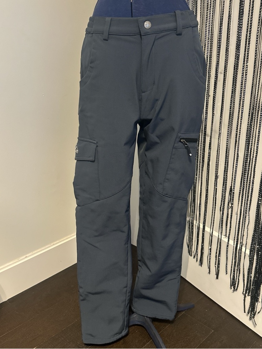 Utility Cargo Pants for Women in Charcoal Gray